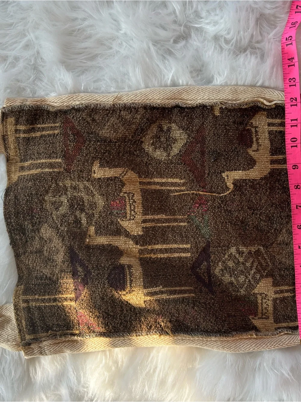 UNIQUE Camel tapestry bag BOHO tote
